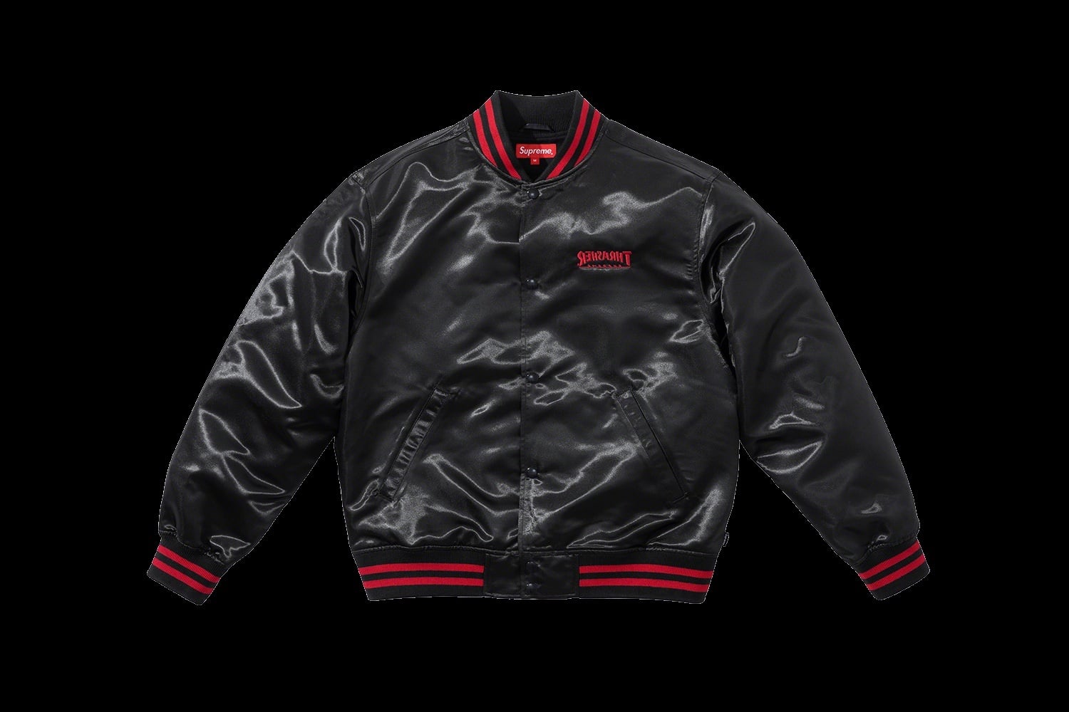 Supreme®/Thrasher® Satin Varsity Jacket view 9
